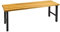 PROREGAL Garderobenbank Seahorse | HxBxT 42x100x40cm | Holz/Schwarz | Bank Sitzbank Umkleidebank
