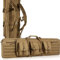 VEVOR Gewehrtasche 1 Stk. Waffentasche, 95 cm Tragbares Langwaffenfutteral 2 Gewehre & 2 Pistolen, Jagd Gewehrtasche Braun, Gun Bag Wasserdichtes Gewehrfutteral Waffentasche inkl. Molle-System