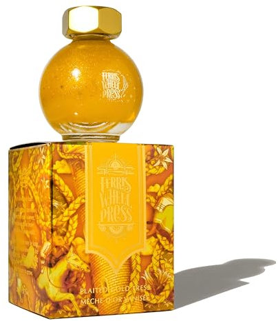 Ferris Wheel Press Fountain Pen Ink, FerriTales Collection, Golden Yellow with Duochrome Gold Shimmer, 20ml