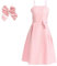 Carnavalife Déguisement Barbi cowgirls roses pour Garçon, Barbi roses pour filles costume, Margot Poupée Cosplay Film Doll, Déguisement Rose, Robe de roses Halloween Carnaval (Robe, 10-12)