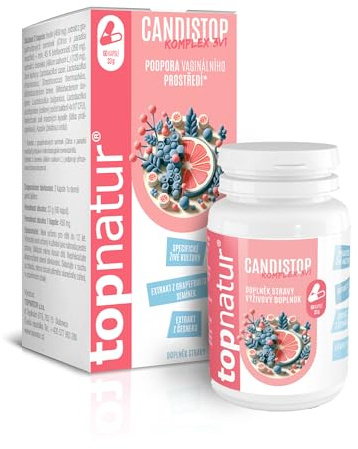 CANDISTOP Candida Reinigung Complex gegen Candidiasis, Hefepilz, Intimpilz und Darmpilz Infektionen mit Lebenden Kulturen, Grapefruitkernen und Knoblauch