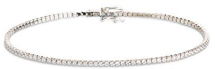 Xenox Damen Silber Sterling 925 Armband mit Zirkonia - Glamour Match XS1726, Länge:17.0cm