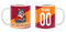 Tazza Mug gadget compatibile per tifoso della Magica tifoso Giallorosso personalizzabile #forzaroma lupo Tuo nome e numero maglia per romanista