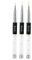 Anself 3PCS Nail Art Painting Brush 7/9/11mm Crystal Acrylic Nail Art UV Gel Painting Liner Brush Nylon Nail Art Liner Brush Pen Set Nail Art Brushes Set DIY Nail Art Tool