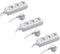 Meister WU7430380 7430380 Steckdosenleiste 3-fach, 250 V, weiß, 3 Stück