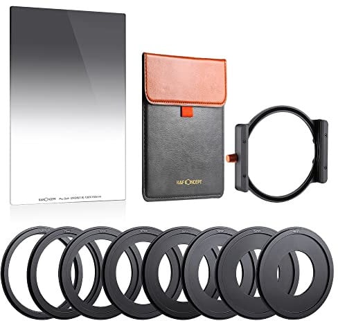 K&F Concept Nano-X Square Filter Set Rechteckfilter Soft GND8 Verlaufsfilter mit Filterhalter Kit