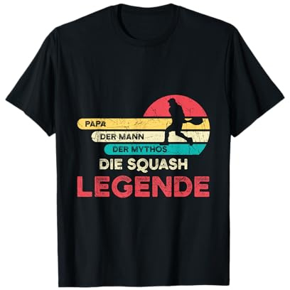 Sqaush Sport Hobby Lustig Papa Squash Legende Geschenk T-Shirt