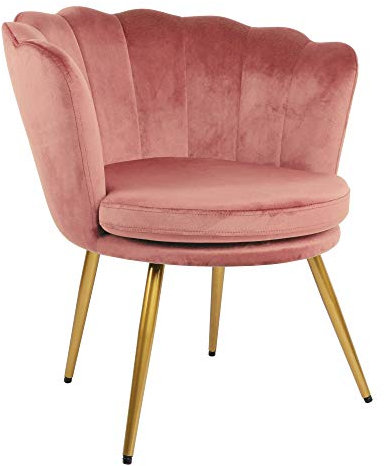 Genesis Akzent-Stuhl, Metall, rosa-Dusty pink, Einheitsgröße