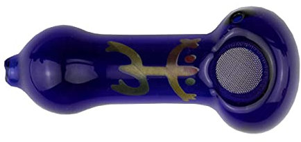Weedness Glas-Pfeife Lizard – Tabakpfeife Pfeife Smoking Pipe Glaspfeife Zubehör Kickloch