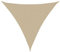 vidaXL Toldo de Vela Parasol Lona Protector Solar Sombra de Patio Jardín Terraza Balcón Parque Exterior Triangular de Tela Oxford Beige 6x6x6 m