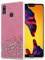 Cadorabo Custodia compatibile con Huawei P20 LITE 2018 / NOVA 3E in Rosa con Glitter - Custodia protettiva in silicone TPU con glitter scintillanti - Ultra Slim Back Cover Case