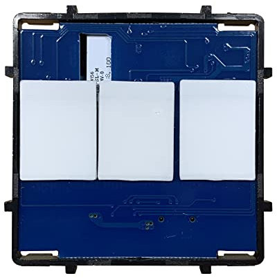 BSEED ZigBee Interrupteur intelligent WiFi Single Live 3 voies 1 voie Applique murale tactile Fonction interrupteur avec éclairage LED de base 50 mm Compatible avec panneau tactile en verre de 86 mm