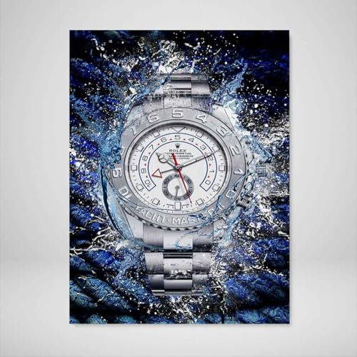 DEVICI Wandbilder – Rolex Yacht-Master – Wandbilder Wohnzimmer, Büro, Bilder Leinwand, Poster & Kunstdrucke, Wanddekoration Wohnzimmer