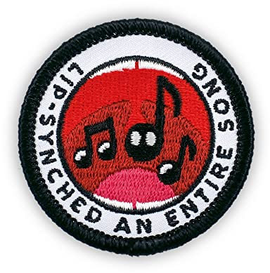 Winks For Days Bügelbild für Erwachsene, bestickt, mit Lippensynchronisation