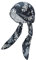 ZLYC Damen Chemo Turban Mütze Vorgebundenes Kopftuch Headwraps Leichte Hut (Blätter Navy)