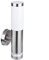 max K O M F O R T Aussenwandleuchte Aussenleuchte mit LED-Ring E27 Wandleuchte Wandlampe Edelstahl 232A2