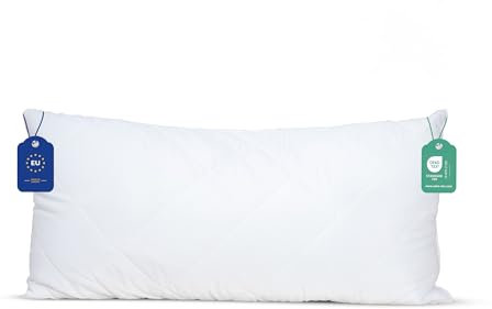 livessa Kopfkissen/Kissen - Schlafkissen, Bettkissen, Pillow, waschbar, Ultra weich, atmungsaktiv, Hypoallergen, Obermaterial: Mikrofasergewebe, Innenmaterial: Hohlfaser… (1, 40x80)