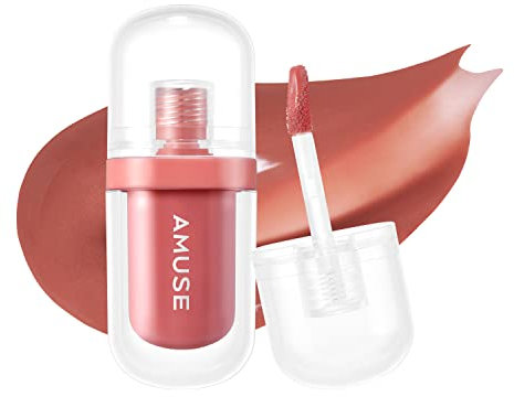 Amuse JEL-FIT TINT 12-Hour Lasting Jelly-Like Texture Moisturizing Lip Stain Vegan in Handy Size for Travel (07 CARAMEL)
