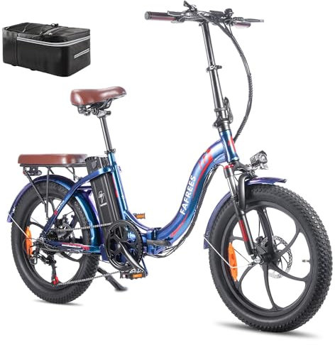 Fafrees F20 PRO E-Bike Klapprad Elektrofahrrad 20 Zoll Faltbares, 250W Motor 36V 18AH Akku, 20 * 3,0 Zoll Mountainbike Citybike Maximales Drehmoment 40 Nm