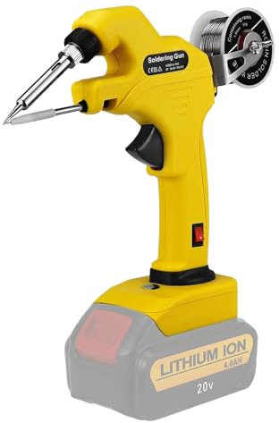 Cordless Soldering Iron Kit,30W Soldering Iron Suitable for Dewalt 18V/20V Max Li-ion Battery,LED Indicator and 30s Fast Heating for Welding Circuit Board, Appliance Repair(Tool Only,no Battery)