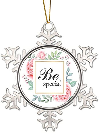 Zinn Schneeflocke Weihnachtsschmuck Blumenkranz oder besondere Christbaumschmuck Hängend Weihnachtsdeko Metall Souvenir Neujahr Hochzeitsgeschenke Brautgeschenke