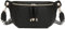 Travistar Umhängetasche Damen Leder - Stylisch Crossbody Bag Damen Breiter Gurt Handtasche Bauchtasche Gürteltasche Brusttasche Klein Schultertasche Moderne Tasche mit Breitem Schultergurt Schwarz