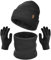 FURTALK Unisex Winter Beanie Mütze Schal und Handschuhe im 3er-Set Herren Damen Wintermütze Winterschal Touchscreen Handschuhe mit weiches Fleecefutter