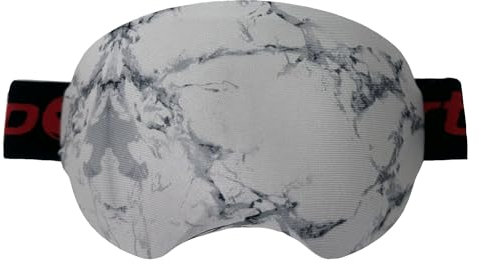 Wanty Lycra Microfiber Ski Snowboard Goggle Cover Sleeve Protectors for Lens Protection Travel Storage (White)