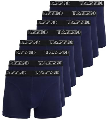 Tazzio Herren Boxershorts BS1000 – 8er Pack Basic Unterhosen Baumwolle – Bequeme Retroshorts mit Komfortbund | Atmungsaktive Männer Unterwäsche