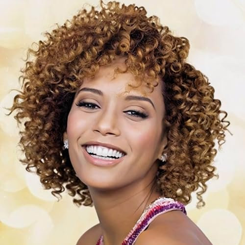 QUEENTAS 8 Zoll Häkelhaar Ombre Passion Twist Haar Jamaican Bounce Gogo Curl Faux Locs Häkelzöpfe Haarverlängerungen (6 Packungen, 27)