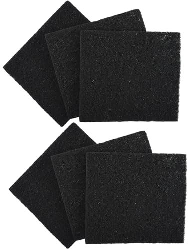 YHZNAGEM 6Pcs Cat Litter Tray Activated Carbon Filter Activated Charcoal Carbon Air Purifier for Hooded Cat Litter Boxes 10.5x11.5cm
