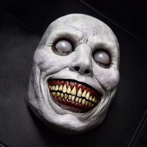 Masque d'Halloween, Masque D'horreur pour Adultes, Masque D'horreur RÉAliste, Masque En Latex, Masque Ghostface Effrayant d'Halloween pour Hommes pour Jeux De Rôle, Halloween, Carnaval