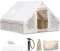 Outdoor Camping Quick setup Inflatable Tent with Pump, Family inflatableTent with Window and Door, Pop-UpTent with Storage Bag, 4 Season Waterproof Windproof Large Air (3 * 4M with chimney)