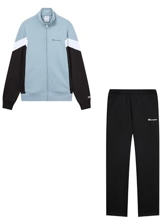 Champion Legacy Herren Colorblock Sweatsuit, S, Hellblau, hellblau, S