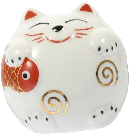 TOYANDONA Coin Money Banks Savings Jar Cat Decor Coin Bank for Adults Maneki Neko Money Box Beckoning Cat Japanese Style Piggy Bank Home Decor Storage Box