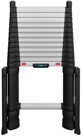 W.Steps Prime 13.5 FT | Telescopic Extension Ladder, ANSI Type 1A Certified, incl. stabilizers