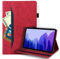 Generico DayQiQiPu Custodia per Huawei MatePad 11 2023 DBR-W10/DBY2-W00 in Vintage Pelle PU Tablet Flip Cover Portafoglio Stand Slot per Carta Custodie,Rosso