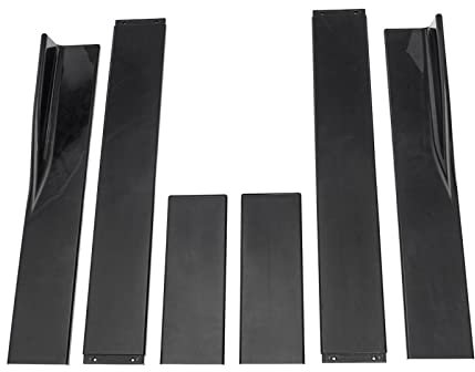Auto Seitenschweller Für VW Für Passat Für B7 Für B8 Limousine 78,7 /86,6 Seite Rock Verlängerung Splitter Kit Universal Schürze Lippe Auto Seitenschürze(78.7in Black)