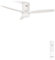 CREATE / WINDCALM S/Ventilador de techo ABS con luz blanco con mando / 40W, Silencioso, Ø112 cm, 6 velocidades, 3 temperaturas de luz, temporizador, función verano-invierno