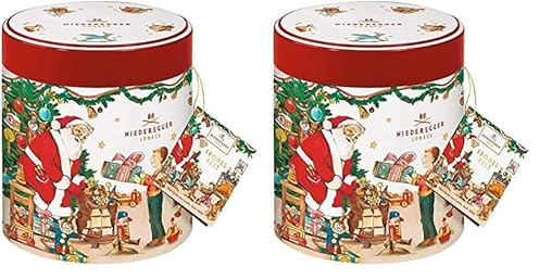 Niederegger Weihnachtsdose mit Marzipan Klassikern Nostalgie 250g (Packung mit 2)