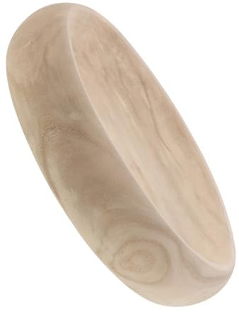 HOLIDYOYO Ergonomic Wooden Salad Bowl Serving Bowl Decorative Fruit Smooth Texture Versatile Use Health Dining