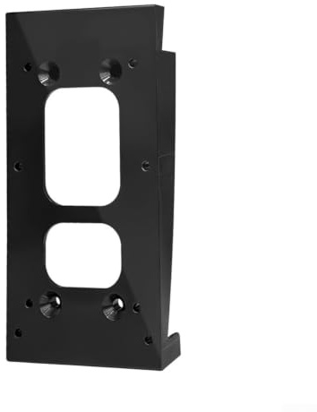 Schwarzes, verstellbares Montageset, kompatibel mit Ring Doorbell Pro Plus Plus4 Modellen, mit Kippfunktion für Abdeckung, aus langlebigem ABS-Material für einfachen Aufbau auf 10,2 cm Zierleisten