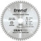 Trend Wood Circular Saw Blade, 165mm Diameter, 20mm Bore, 60 Teeth, 2.4mm Kerf, +5° Hook, TCT, Extra-Fine Finish, CSB/16560