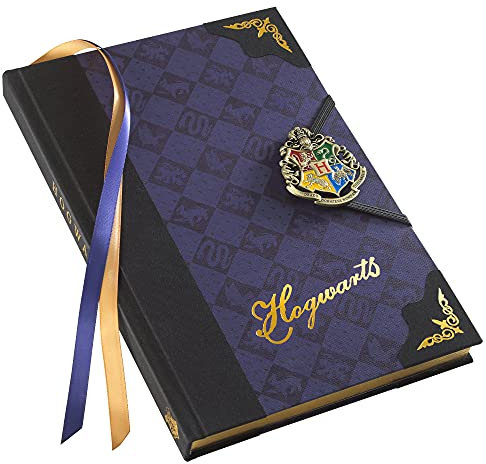 The Noble Collection Harry Potter Premium Notizbuch Hogwarts Wappen Hardcover, gebunden, mit handemailliertem Emblem, liniert.