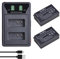 DuraPro 2Pcs 1200mAh EN-EL20 EN EL20 Battery + LCD Dual USB Charger with Type C Port for Nikon EN-EL20,EN-EL20a, Nikon Coolpix P1000, P950 Coolpix A 1 J1/1 J2/1 J3/1 S1/1 V3 Cameras
