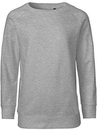 Green Cat Kinder Sweatshirt Unisex, 100% Bio-Baumwolle. Fairtrade, Oeko-Tex und Ecolabel Zertifiziert, Textilfarbe: Graumeliert, Gr.: 128
