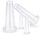 Silikon Massage Schröpfen Cups Gesicht Schröpfen Set für Gesicht und Augen Schröpfen Massage， 4 Tassen (2 groß + 2 klein)