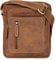 STILORD 'Jamie' Herren Ledertasche - Perfekt für Reisen & Alltag - Kleine Vintage Messenger Bag für 9.7 Zoll iPad - Moderne Schultertasche für Männer Echtleder, Farbe:tan - dunkelbraun