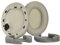 Yaowanguan Ohrpolster Ersatzpolster für Sony WH-1000XM4 Kopfhörer, Protein Leder Grau Clip WH1000XM4 Ohrpolster mit Schaumstoff 1 Paar