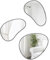 Umbra Hubba Pebble Wandspiegel Set, Moderne Design Spiegel mit Organischer Form, 3er-Set, Titan